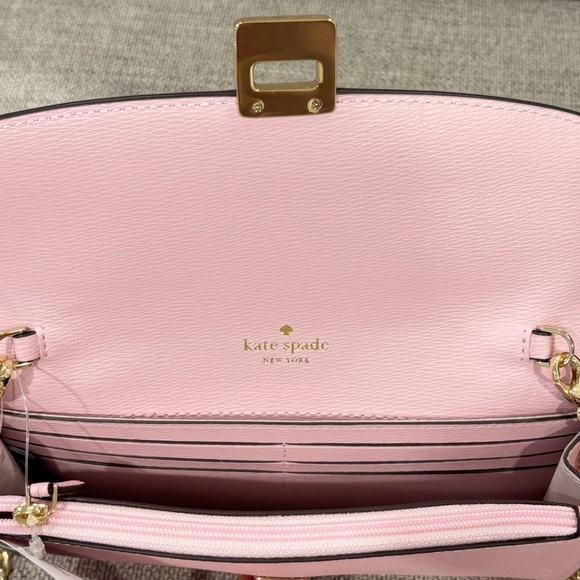 NWT Kate Spade Phoebe Turnlock Mini Crossbody Purse In Pink Horizon - Picture 4 of 8